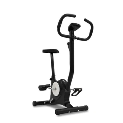 Image of FFitness Easybelt Exercise Bike Stationary Training Adjustable Resistance Home Trainer Fitness LCD Sensors Heart Rate Monitor