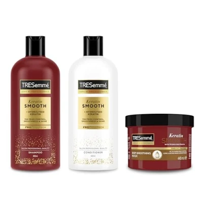Image of 1xTRESemmé Keratin Smooth Shampoo 680 ml + 1x Conditioner for 72h frizz control, smoothness &amp; shine TRESemme Deep Smoothing Mask 440 3 piece