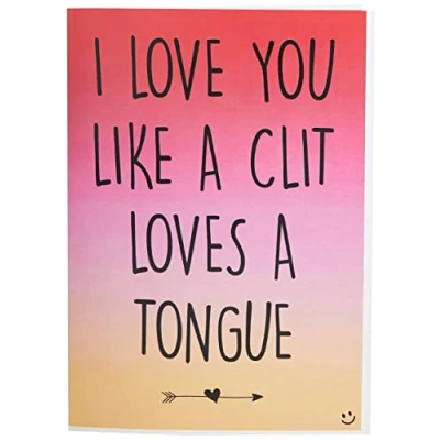 Image of Rude Valentines Card Birthday Cards Funny Husband Wife Girlfriend Boyfriend Christmas I Love You Like. PC430