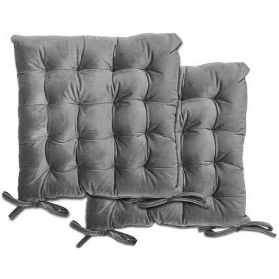 Image of Le Chateau Velvet Seat Pad Silver