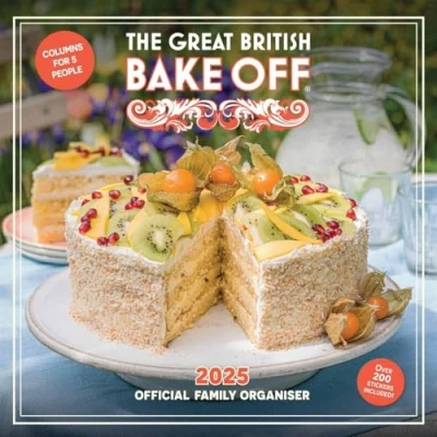 Image of 2025 Calendar The Great British Bake Off Month to View Family Organiser Official Product