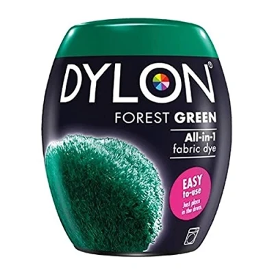 Image of DYLON Washing Machine Fabric Dye Pod for Clothes &amp; Soft Furnishings, 350g Forest Green