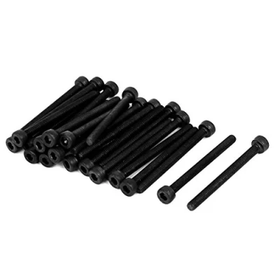 Image of Sourcingmap M3 x 35mm Carbon Steel Full Thread Hex Socket Cap Head Screws Bolt 25 Pcs