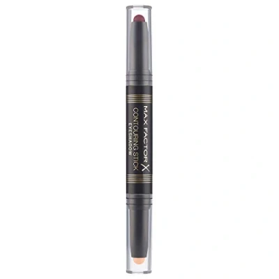 Image of Max Factor Contouring Stick Eyeshadow Double Eye Shadow Burgundy Pink Sand