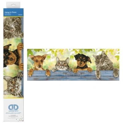 Image of DIAMOND DOTZ Painting, Beginner Kit, Hang in There, 81 x 28cm