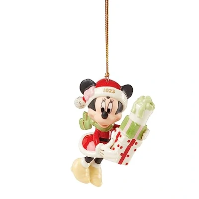 Image of LENOX 2023 Minnie&#039;s Ornament, 0.35, Blue