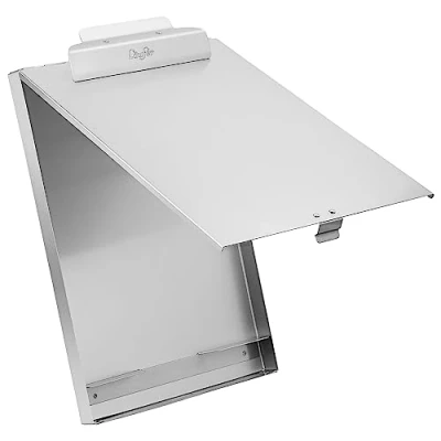 Image of Saunders 31017 Clipboard/Forms Holder with Opening Base Silver
