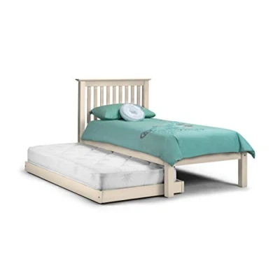 Image of Julian Bowen Bed, Wood, Stone White, Single