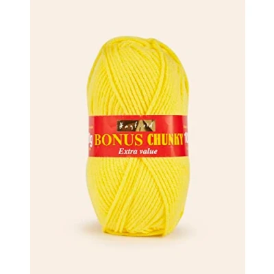 Image of Sirdar Hayfield Bright Lemon Bonus Yarn 100g Chunky
