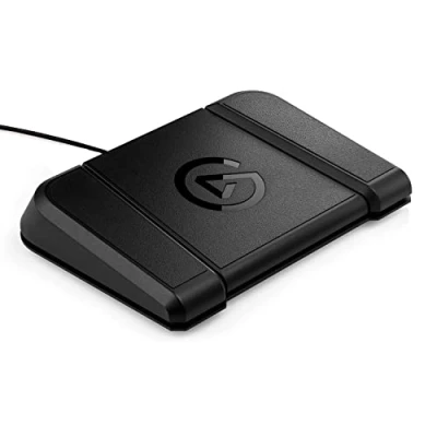 Image of Elgato Stream Deck Pedal Hands Free Studio Controller, 3 macro footswitches, trigger actions in apps and software like OBS, Twitch, YouTube more, works with Mac PC
