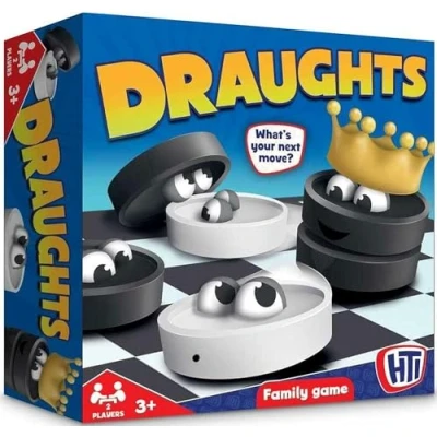 Image of HTI Toys Traditional Games Draughts Set Board Game For Kids Adults