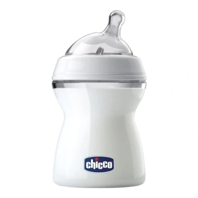 Image of Chicco Baby Bottle with Nipple 2 Months White