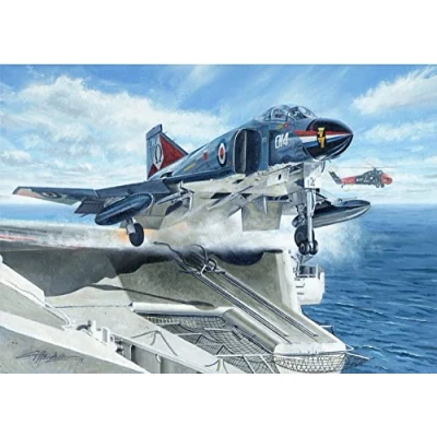 Image of F 4 Phantom Royal Navy HMS Ark Aircraft Blank Birthday Fathers Day Card