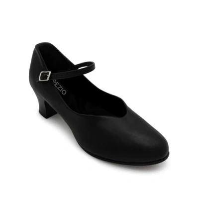 Image of Capezio Women’s Junior Footlight Character Dance Shoes, Professional Shoes For Women Suitable Many Styles, Comfortable &amp; Supportive Heels Black, Size 5.5