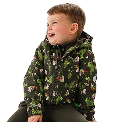 Image of Regatta Unisex Children&#039;s Peppa Muddy Puddle Jacket, Dark Khaki, 6 Months