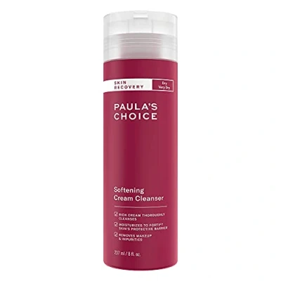 Image of Paula&#039;s Choice Skin RECOVERY Cream Cleanser Gentle Facial Removes Make Up with Beta Glucan Hydrates &amp; Reduces Redness Normal to Dry Sensitive 237 ml