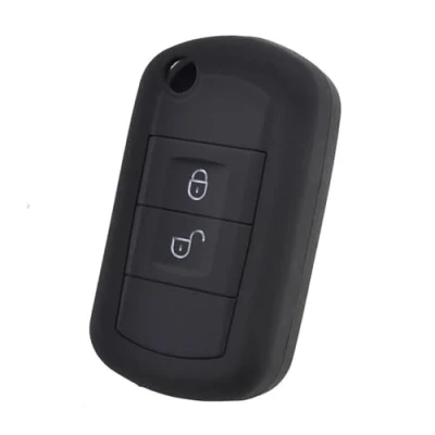 Image of DYDGUTUFB Car Key Case For Range Rover Vouge Discovery 3 2005 2010 Silicone Shell Cover Skin Holder Protector