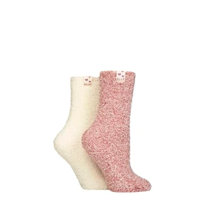 Image of Elle Ladies Bed &amp; Slipper Socks Soft, Cosy Warm in Many Colours for Home and Lounging, a Gift Idea Christmas Pack of 2 Size 4 8 Cinnamon