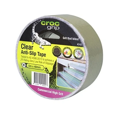 Image of CROC grip 830880 Commercial High Grit Clear Anti Slip Tape 48mm x 5m