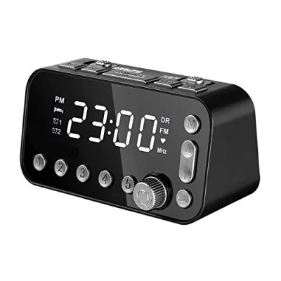 Image of ZTGHS Bedside Alarm Clock Radio, DAB/FM Radio Digital with LED Display, Dual USB, Sleep Timer, 3 Level Dimmer, Snooze And Setting