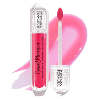 Image of Physicians Formula, Diamond Plumper, Lip Plumper with Hydrating, Nourishing and Plumping Gloss Lustrous Dust for a Gemstone like Shine, Pink Radiant Cut