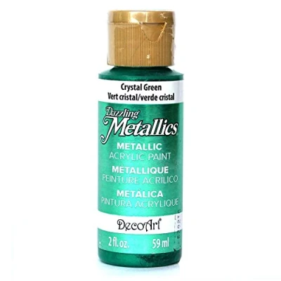 Image of Deco Art Americana Acrylic Metallic Paint, Crystal Green, 59 ml (Pack of 1)