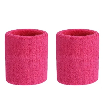Image of ONUPGO Headband Sports Sweatbands Wristbands Terry Cloth Striped Head Band/Wrist Band Set Athletic Exercise Basketball Headbands Moisture Wicking Sweat Absorbing