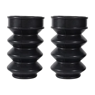 Image of Motorcycle Front Fork Cover, 39mm Rubber Motorbike Protector Gaiters Gators Boots For Dyna FX XL 883