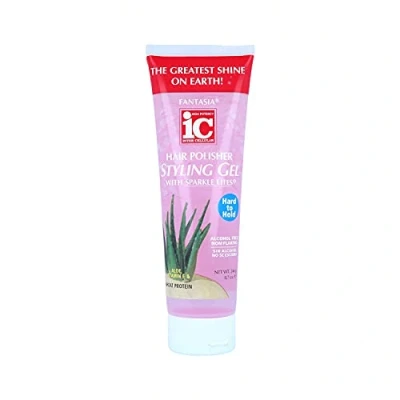 Image of Fantasia Polisher Hair Gel with Sparkles 8.7 (H to H) Pink