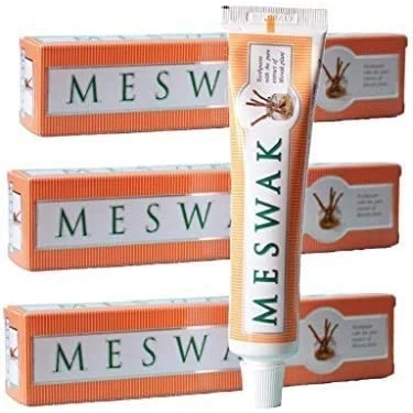 Image of Suncall Ayurvedic Meswak Toothpaste, Paste, 3 x 100 G, Flavourless, Unisex Kids, Natural, Toothpaste