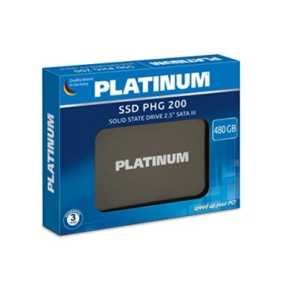 Image of PLATINUM PHG 200 │2.5 Inch Internal SSD Hard Drive │ 480 GB for Notebook, Laptop and PC, SATA III