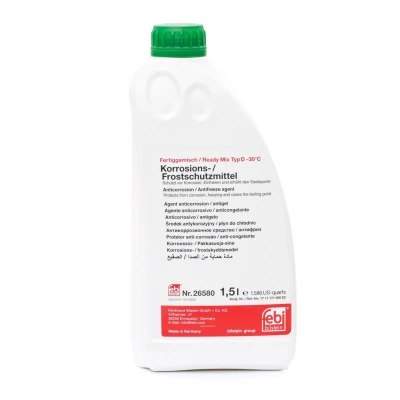 Image of 7711170546, GlaceolRXtypeD Antifreeze FEBI BILSTEIN 26580 G11 green 1,5l RENAULT: MEGANE 3, 2, CLIO DACIA: SANDERO LOGAN MCV 2