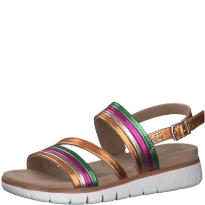 Image of s.Oliver Women&#039;s 5 28715 42 Sandal, Multicoloured, 6 UK