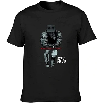 Image of mumixxin Rip Rich Piana 5% Whatever It Takes T Shirt à Manches Courtes Mens Black