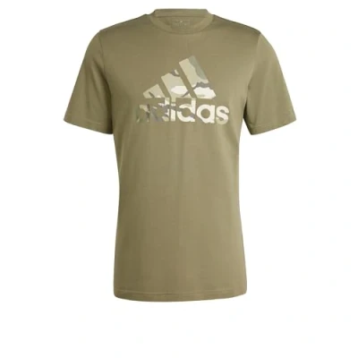 Image of adidas Men&#039;s Camo Badge of Sport Graphic Tee, Olive Strata, M