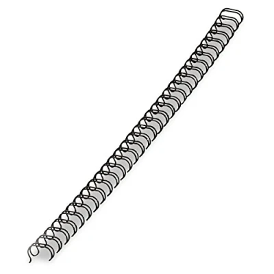 Image of Fellowes Wire Binding Spines, 5/16 Inch Diameter, Black, 50 Sheets, 25 Pack (5255201)