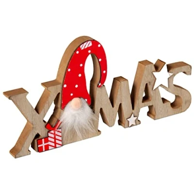Image of SiL Interiors Gonk XMAS Christmas Free Standing Word Ornament Decoration