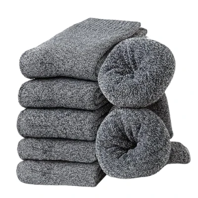 Image of Josnown 5 Pairs Thermal Socks for Men, Soft &amp; Cozy Thicken Wool Warm in Winter, UK 6 11