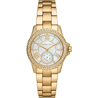 Image of Michael Kors Chronograph watch goldcoloured, Women&#039;s, Size: One Size, Gold coloured