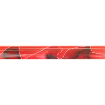 Image of CHARNWOOD Woodturning AR14 Acrylic Pen Blank Red with Black &amp; White Swirl