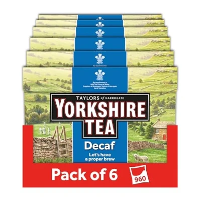 Image of Yorkshire Tea Decaf 160 Bags (Pack of 6, total 960 bags)