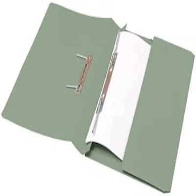 Image of 5 Star Transfer Spring File with Pocket 315gsm 38mm Foolscap Green [Pack of 25]