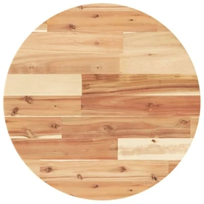 Image of vidaXL round table top/acacia wood desktop dining/bistro/side/bar/coffee top 50 cm diameter natural oil finish