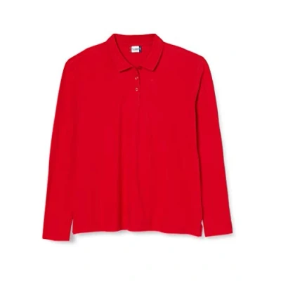 Image of Clique Women&#039;s Classic Long Sleeved Womens Marion Polo Shirt, Red, XL UK