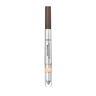 Image of L&#039;Oreal Paris High Contour Brow Pencil &amp; Highlighter Duo 108 Warm Brunette