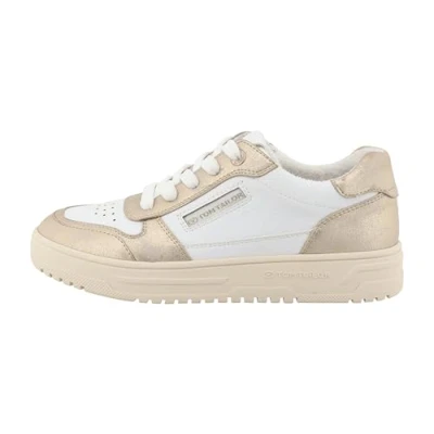 Image of TOM TAILOR Women 7490010018 Sneaker, Gold White, 8 UK