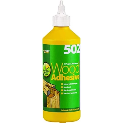 Image of Everbuild WOODBOT125 502 All Purpose Weatherproof Wood Adhesive 125ml Pack Of 3