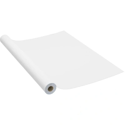 Image of vidaXL Self adhesive Furniture Film White 500x90 cm PVC
