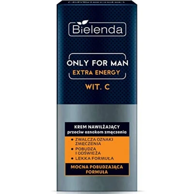 Image of Bielenda Only for Man Extra Energy Moisturising Cream with Vitamin C 50ml