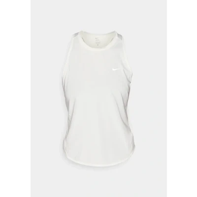 Image of Nike Performance Swift TANK Top, Women&#039;s, Size: XS, Sail/reflective silver